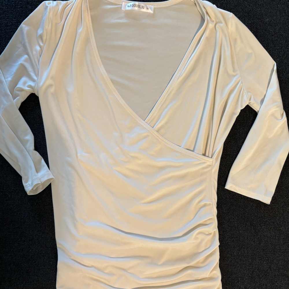 Ariat Cream Long Sleeve Wrap Top